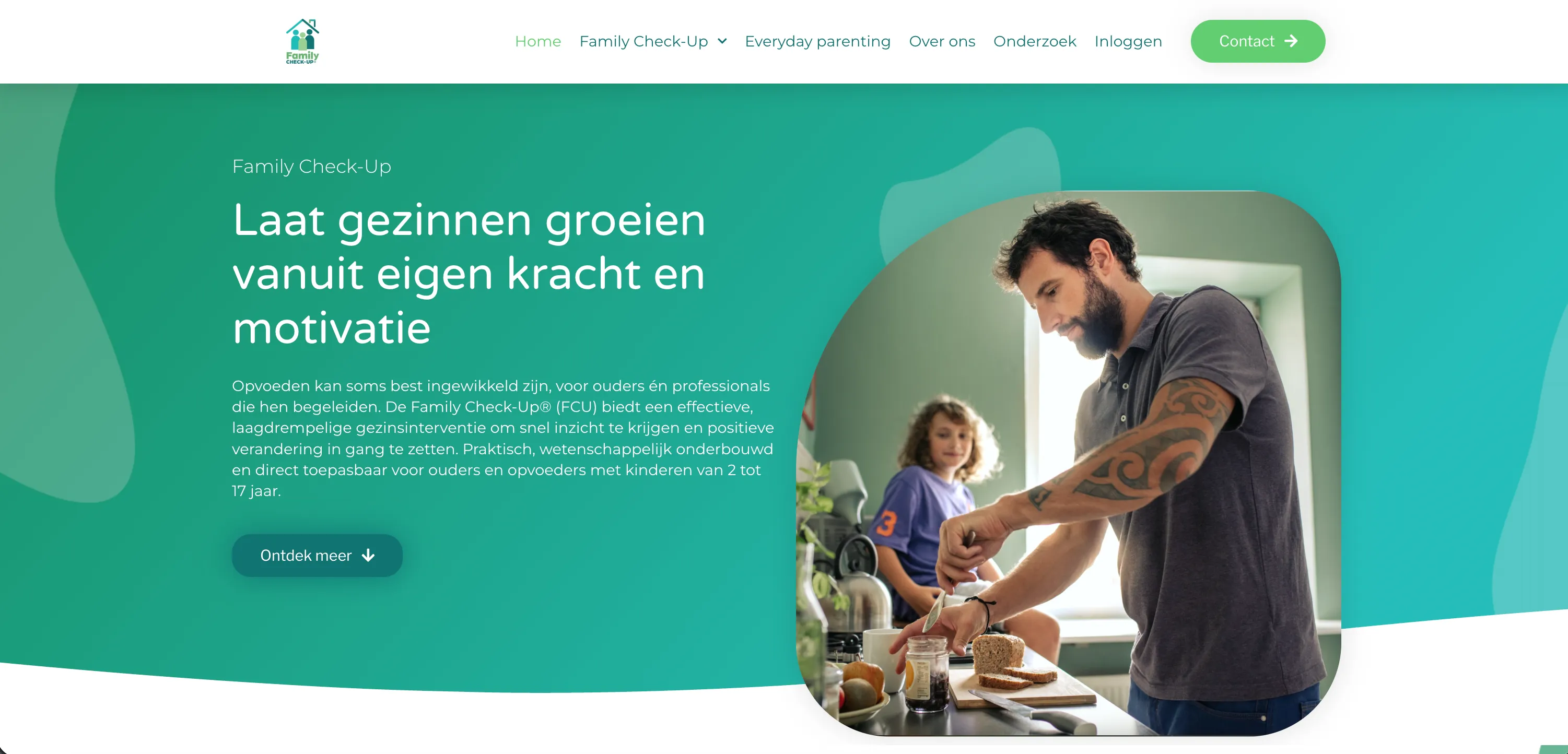 Homepage van Family Check-Up